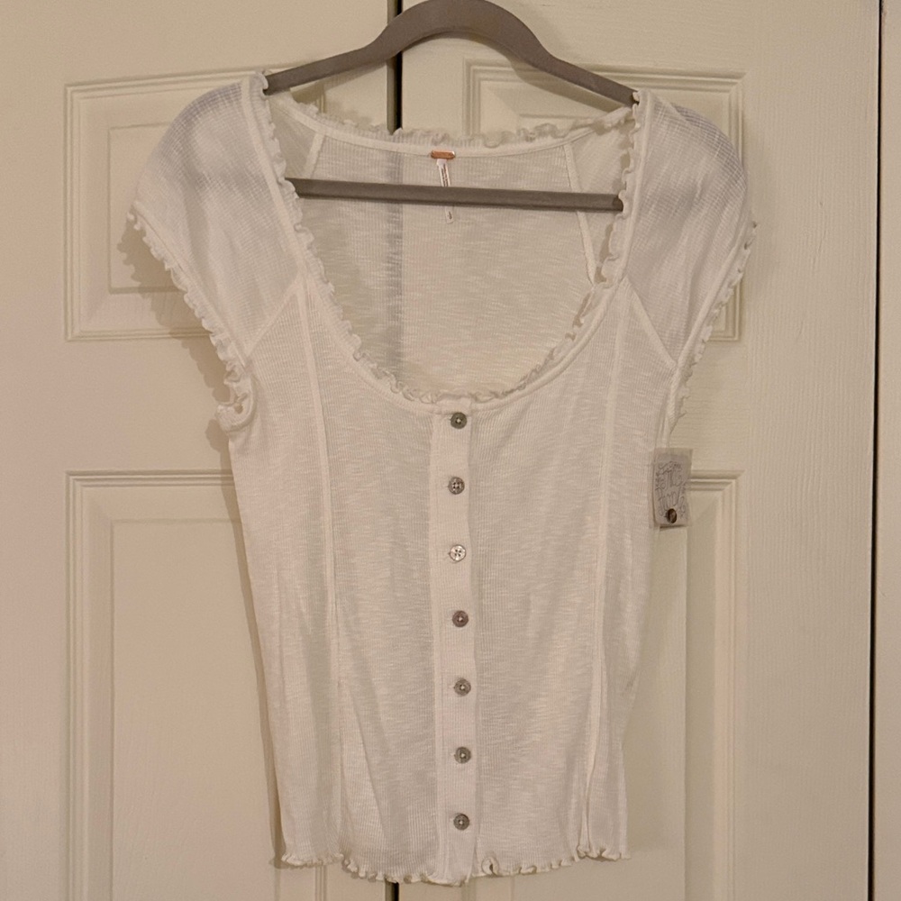 NWT Free People Ribbed Tee